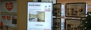 Innova Marketing despliega en la inmobiliaria Alquilovers su solución de cartelería digital Inmoscreen