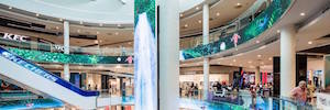 O centro comercial Plenilunio cobre o seu interior com 350 m2 de grandes telas LED e conteúdo espetacular