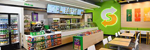 Subway installs a complete network of menu boards in its establishments in Europe