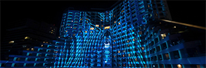 Datapath ayuda a iluminar el gigantesco mapping permanente del hotel Melody Maker