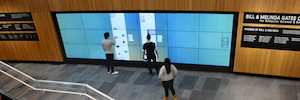 Gates Center inspires its students with an interactive video wall in tribute to innovators