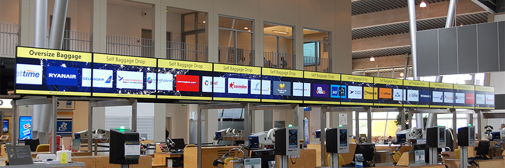 Billund Airport renews its FIDS with NEC Display technology