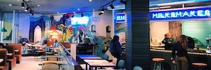 The Sensory Lab brings digital signage and musical ambience to tommy Mel's new image