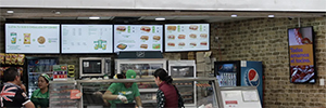 Subway installiert Panasonic Digital Menu Board in seinen Niederlassungen in Mexiko