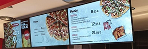 Sermicro dota a Pizza Hut España de una solución de MenuBoard