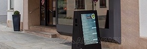 Armagard develops a double-sided portable digital signage system