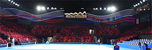 Moskaus neues Zentrum für rhythmische Gymnastik leuchtet mit Elation