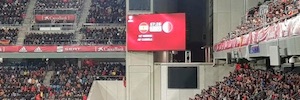 アルファライト Led スクリーンはラモン デ カランサ スタジアムにインストールされています。