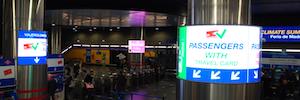 Metrô de Madrid estreia telas led com sistema inteligente integrado de informações de viajantes