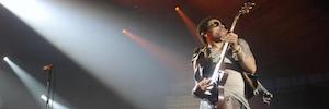 Audio-Technica microphone and wireless systems on Lenny Kravitz's international tour
