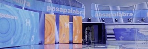 Alfalite full of Led visualization the new set of 'Pasapalabra'