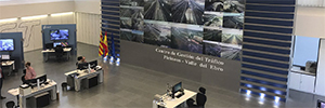 As dimensões das salas fornecem a infraestrutura para a sala de controle do DGT de Zaragoza