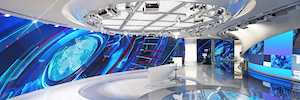 Barco brings its Led technology in videowall configuration to Al Arabiya's new set