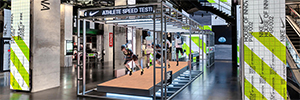 Leyard wird zum visuellen Begleiter von Nike in seinem Pariser Store