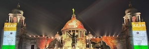 Les projecteurs laser Christie Crimson illuminent le Victoria Memorial à Calcutta