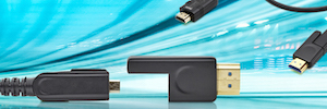 O cabo Sommer fornece instalação HDMI segura e fácil com fibra óptica