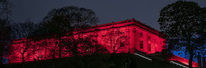 Anolis transforms with Led lighting the facades of Nottingham Castle