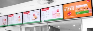 Signagelive gestisce la rete integrata di menu digitali di Krispy Kreme