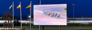 儿子帕尔多赛马场安装蒙多智能系统引导屏幕
