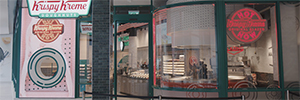 Krispy Kreme Edimburgo crea una original solución de señalización digital para atraer al cliente