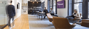 Shure implements the Biamp Cambridge acoustic masking system in its offices