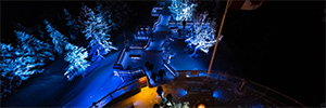 Moment Factory crée une expérience de vie nocturne immersive pour banff Gondola