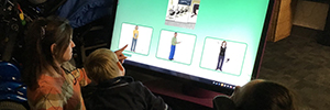 The TAPit screen helps in the education of students with special needs