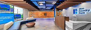 Crestron and Microsoft create a collaborative workspace for the Blue Foundry Bank