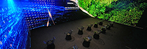 Samsung The Wall provides an immersive experience in the Forest Pavilion
