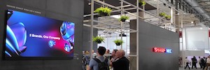Дисплейные решения Sharp NEC дебютируют на выставке ISE 2022 со светодиодным экраном 108"