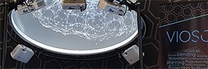 Vioso faz 'mágica' na ISE com seu novo software de calibração em uma cúpula de projeção