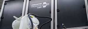 Christie promotes the manufacture of MicroTiles Led with automation and robotics
