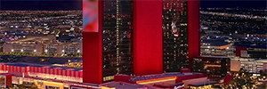QSC Q-SYS allows the centralized management of the large AV infrastructure of resorts World Las Vegas