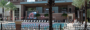 A Led videowall Planar renews the sports image of the University of Tampa