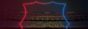 Flock Drone Art creates the 'Drone Night' at the Spotify Camp Nou in Barcelona