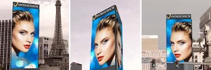 Branded Cities designs a dynamic three-sided Led screen on the Las Vegas Strip