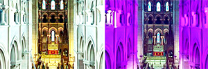 Prolights beleuchtet die irische Kathedrale Saint Fin Barre