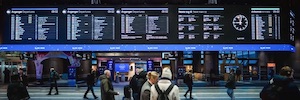 ZetaDisplay installs an informational LED video wall at Oslo Central Station