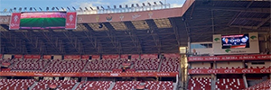 Econocom promotes the AV technological transformation of the El Molinón stadium