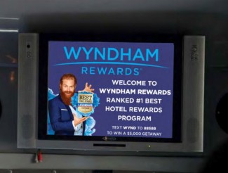 Brightsign aeropuerto McCarran autobuses