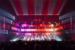 Robe en la gira Hijos del Mar de David Bisbal