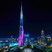 Videomapping Luna en Burj Khalifa