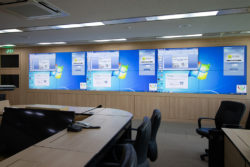 Barco UniSee en centro control desastre de Jeollanamdo