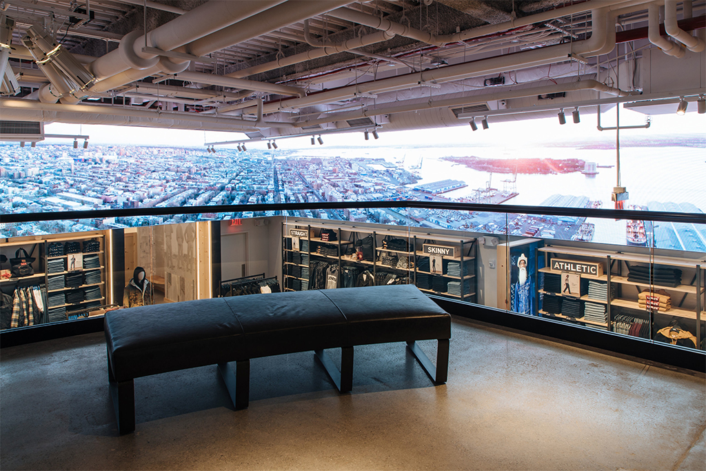 Levi's captures times square's identity in its new flagship store