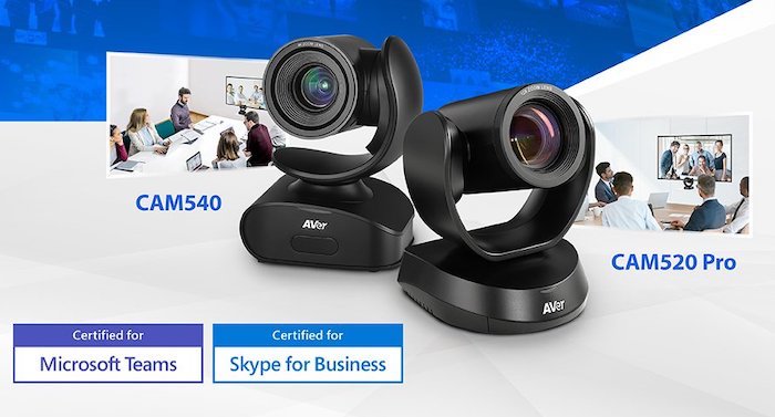 AVer CAM540 and 520 Pro achieve certification for Microsoft Teams