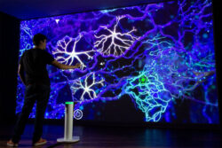 Ideum Touchless pedestal