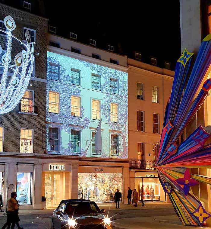 Louis Vuitton Tienda De Lujo En New Bond Street, Londres, Reino