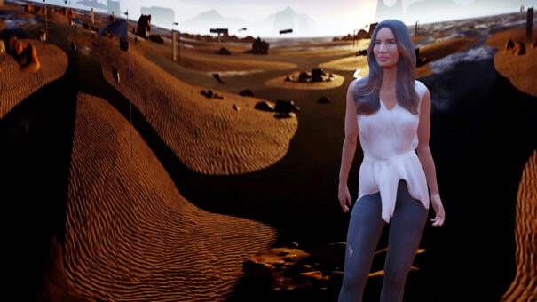 Recursive Digital Environment Render Lens visualisation