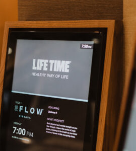 Navori y Affinitech en Life Time Fitness