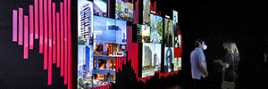 佳士得的壮观视频墙旨在展示拉丁美洲伟大的房地产大型项目